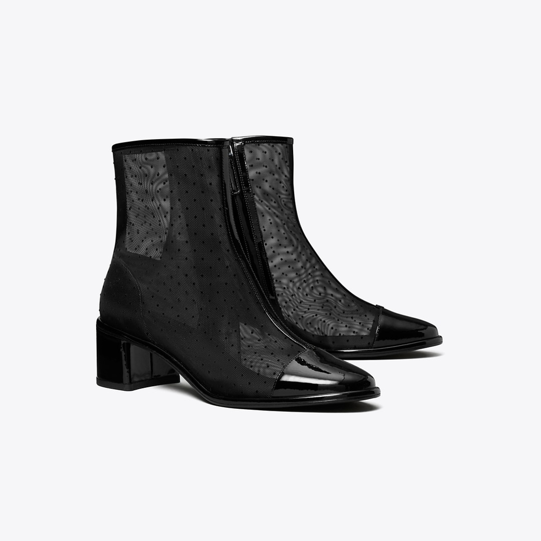 Tory Burch Cap-toe Low Heeled Ankle Boot