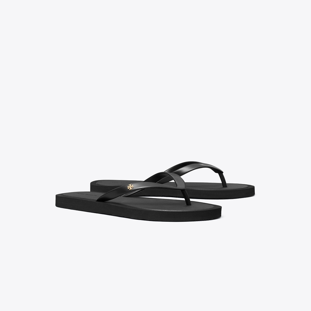 Tory Burch Kira Padded Flip-flop In Black