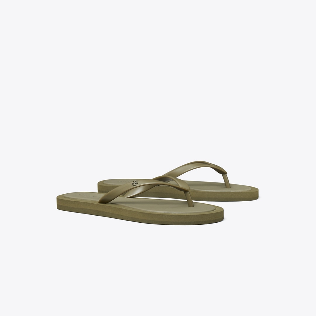 Tory Burch Kira Padded Flip-flop In Green