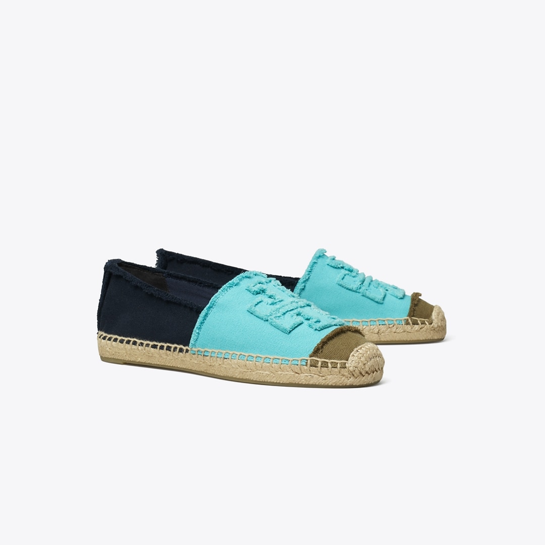 Tory Burch Double T Espadrille In Multi