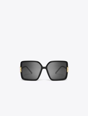 Tory Burch Eleanor Oversized Square Sunglasses In Brown