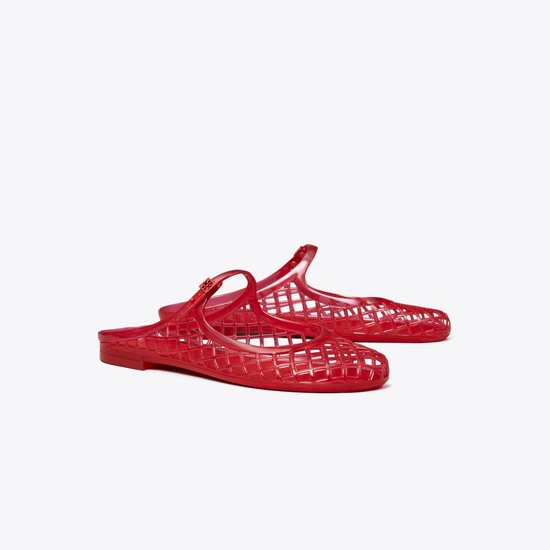 Tory Burch Mellow Mary Jane Jelly In Red
