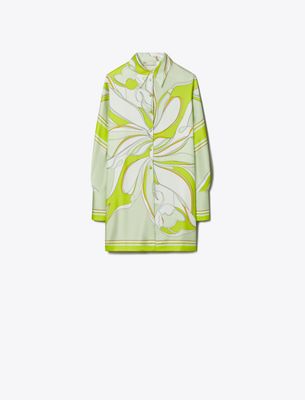 Tory Burch Damen Bedruckte Tunika Aus Seide