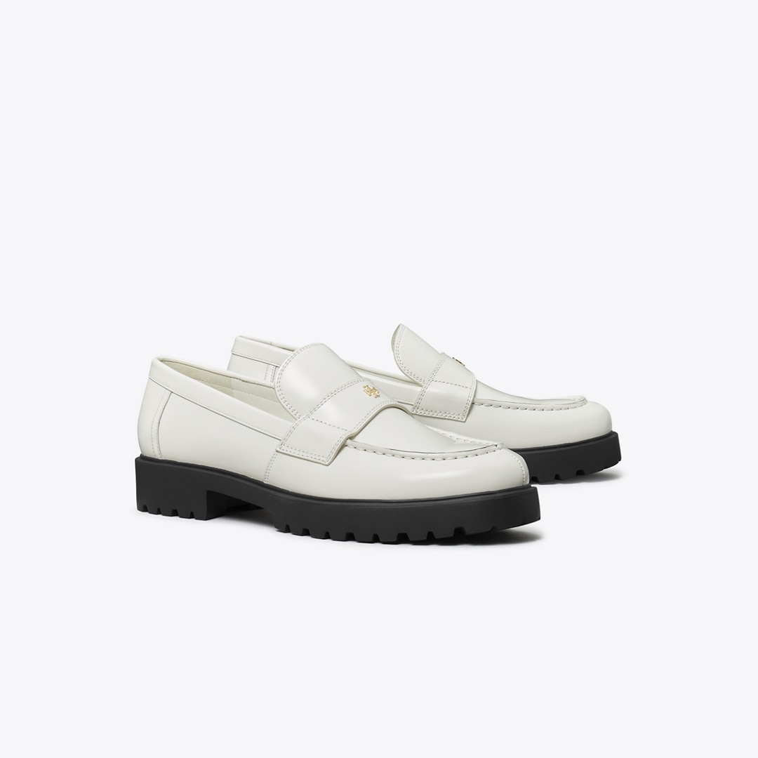 Tory Burch Classic Lug Loafer In White