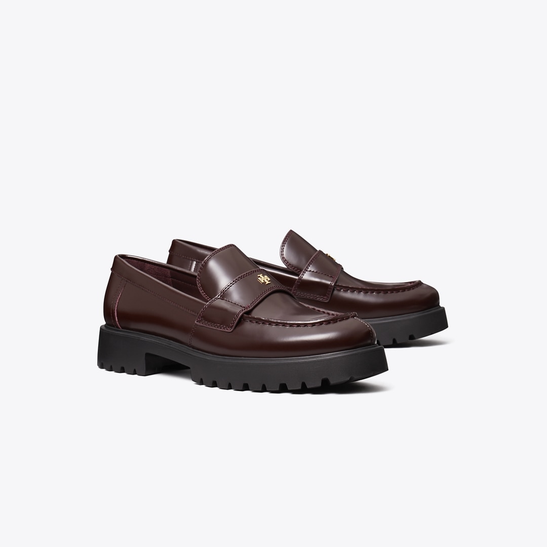 Tory Burch Classic Platform Lug Sole Loafer In Brown