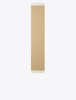 Tory Burch T Monogram Oblong Scarf In Gold