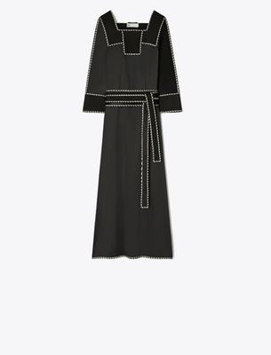 Tory Burch Damen Seidenkaftan In Black
