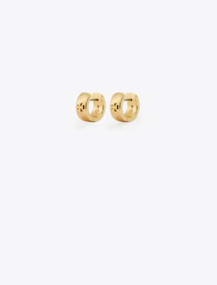 Tory Birch Kira Double T Huggie Hoop Earrings