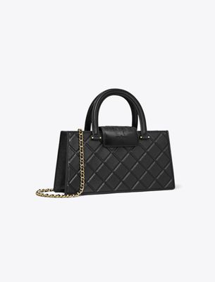 Tory Burch Fleming East-west Tote In Black