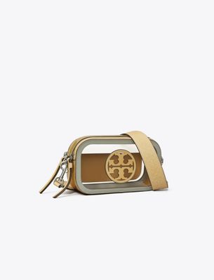 Tory Burch Mini Miller Clear Crossbody Bag In Transparent