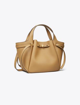 Tory Burch Small Romy Tote In Brown