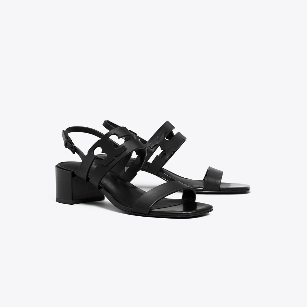 Tory Burch Ines Heeled Sandal In Black