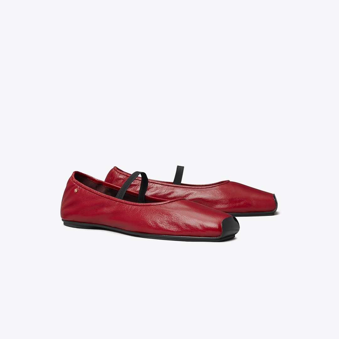 Tory Burch Runway Ballet In Red