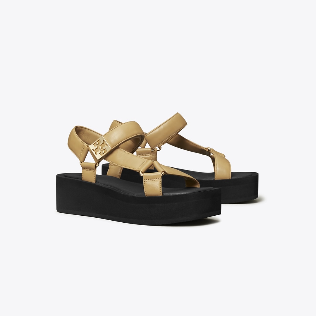 Tory Burch Mellow Platform Sandal In Multi
