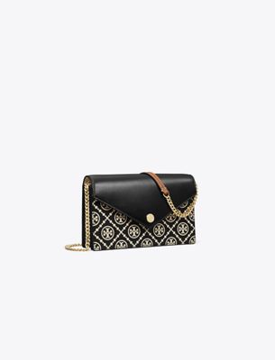 Tory Burch T Monogram Contrast Embossed Envelope Crossbody