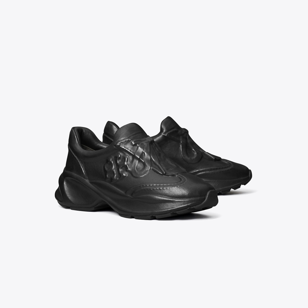 Tory Burch Good Luck X-ray Trainer In Black