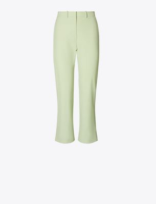 Tory Burch Cropped Stretch Golf Pant In Neutral