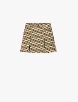 Tory Burch Damen Pleated Golf Skirt In Brown