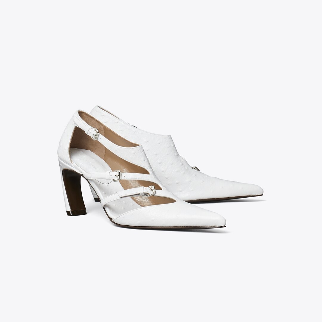Tory Burch Multi-buckle Pump In White