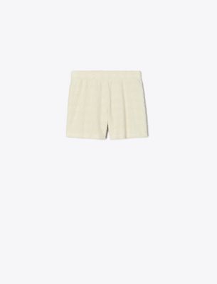 Shorts aus Jacquard-Frottee mit Logo