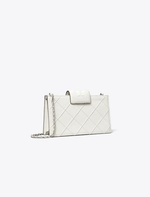 Tory Burch Mini Fleming Crossbody In White