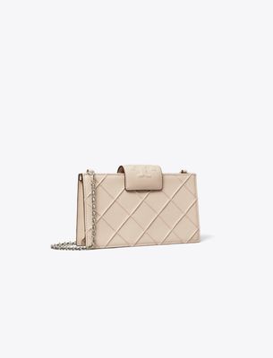 Tory Burch Mini Fleming Crossbody In Pink