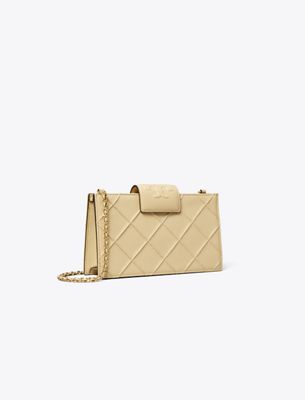 Tory Burch Mini Fleming Crossbody In White