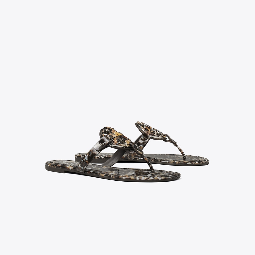 Tory Burch Miller Printed Patent Sandal In Multi