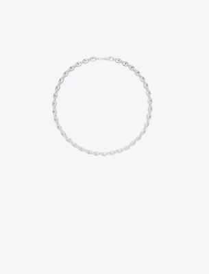 Tory Burch Delicate Gemini Necklace In Silver