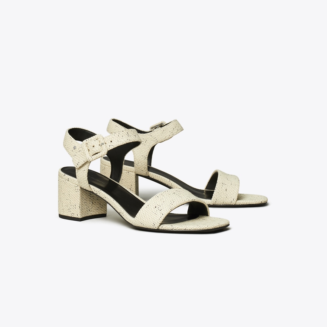 Tory Burch Double T City Sandal In White