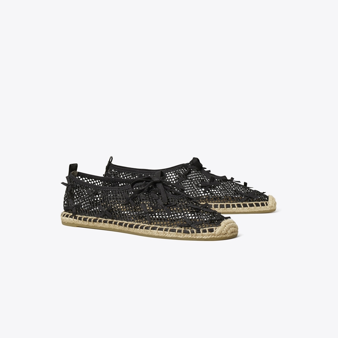 Tory Burch Mini Bow Mesh Espadrille In Multi