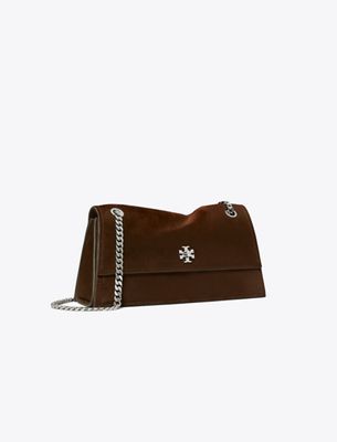 Kira Schultertasche aus Wildleder mit Drehverschluss