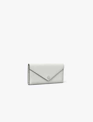 Tory Burch Pebble Envelope Long Wallet In Neutral