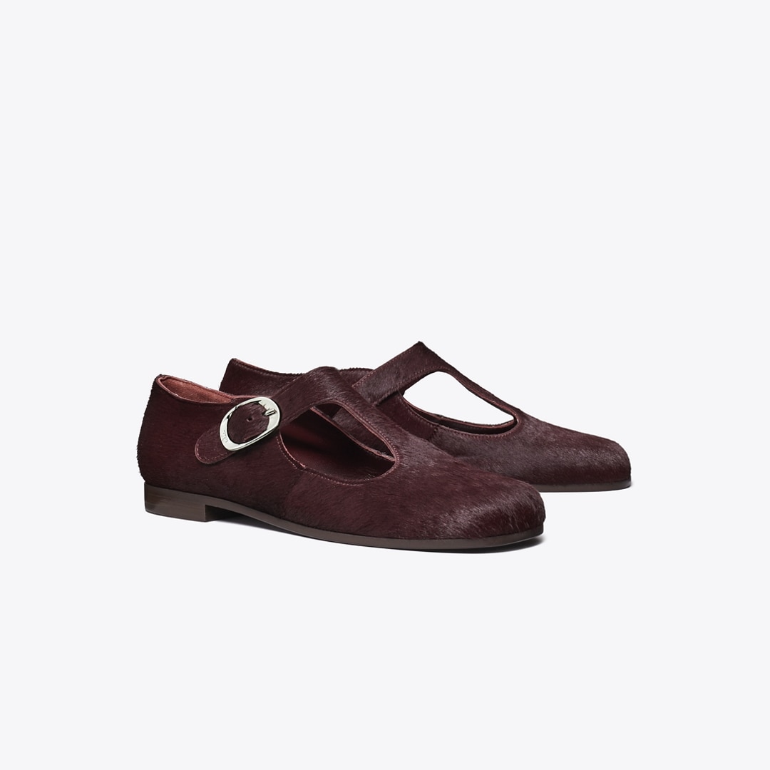 Tory Burch Violet T-strap In Red