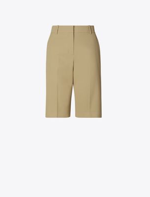 Tory Burch Bermuda Golf Short In Neutral