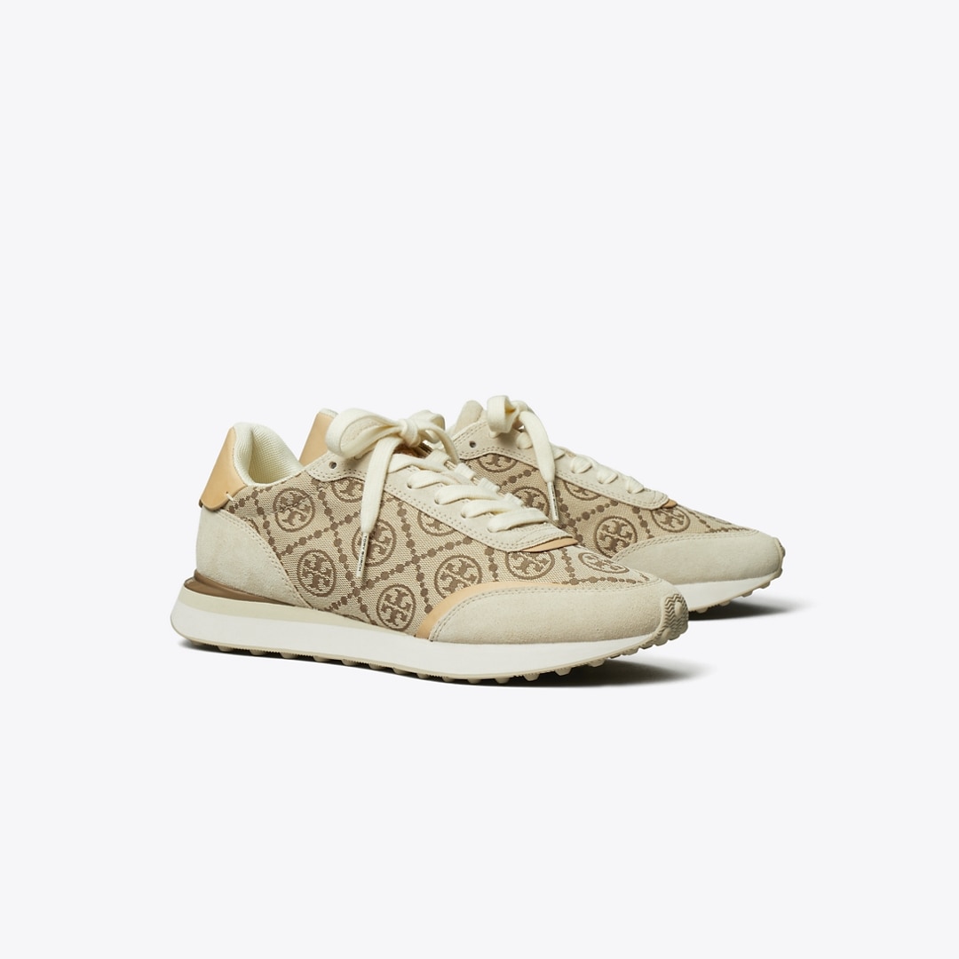 Tory Burch T Monogram Destiny Trainer In Multi
