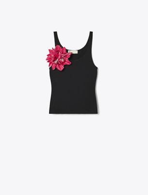 Tory Burch Tank Top In Black