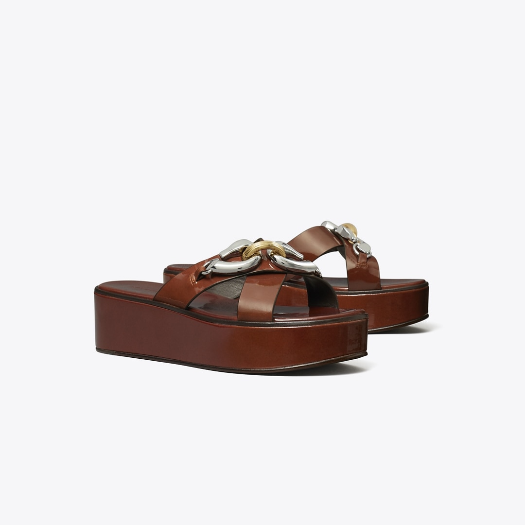 Tory Burch Jessa Platform Sandal In Brown