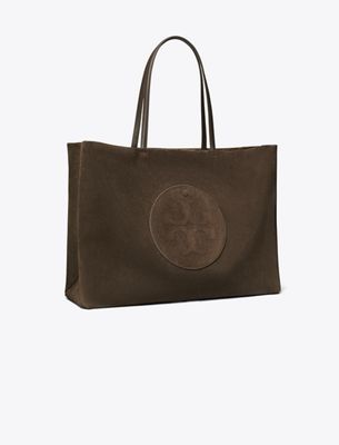 Tory Burch Ella Suede Tote In Brown