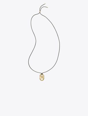 Tory Burch Gemini Pendant Necklace In Gold