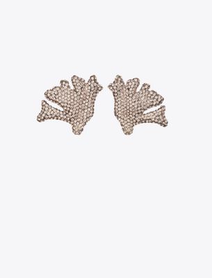 Tory Burch Coral Earrings In Brown
