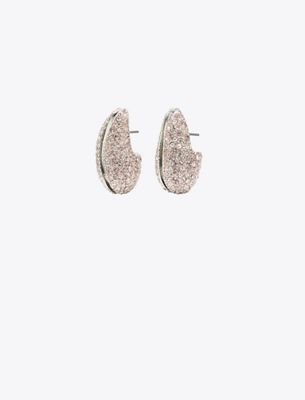 Tory Burch Wave Earrings In Brown