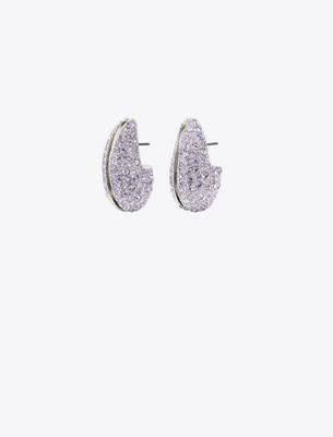 Tory Burch Wave Earrings In Metallic