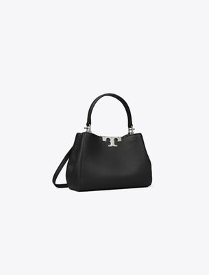 Tory Burch Mini Eleanor Soft Satchel In Black