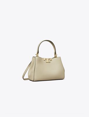Tory Burch Mini Eleanor Soft Satchel In Gray