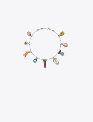 Tory Burch Curiosity Vegetable Charm Necklace