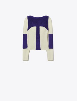 Tory Burch Colorblock Sweater In Multi