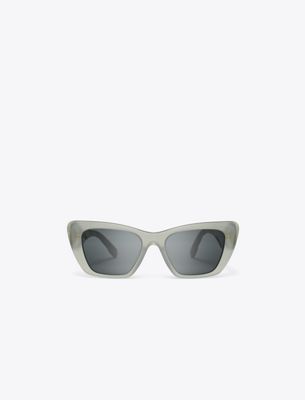 Tory Burch Kira Cat-eye Sunglasses In Gray
