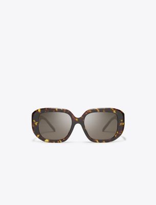 Tory Burch T Monogram Geometric Sunglasses