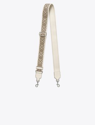 Tory Burch T Monogram Miller Strap In Brown